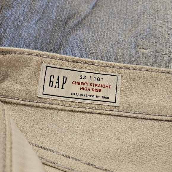 GAP Silver Tall Length Straight Leg Jeans - Picture 3 of 3